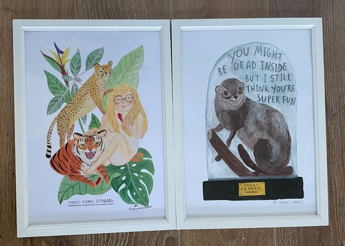 Pair framed fernandesmakes - pair,