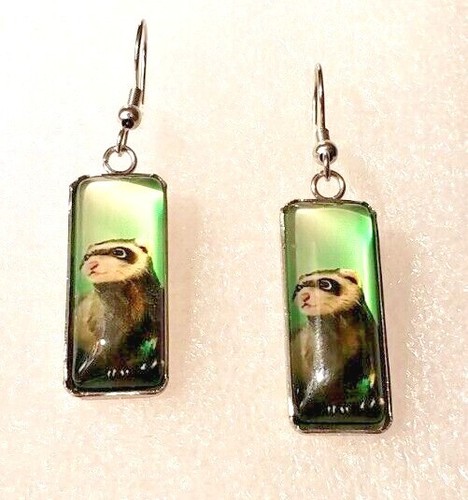 Ferret standing glass - ferret,